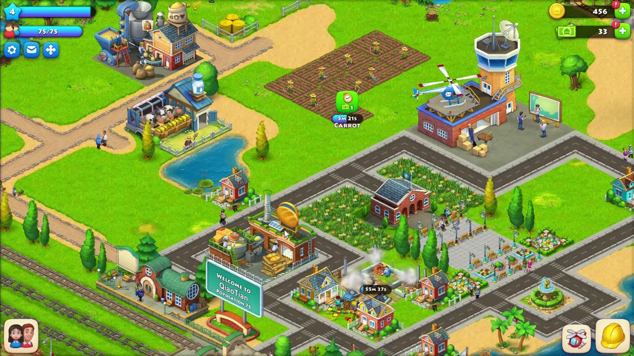 Township Level up 4 - 5 gameplay walkthrough | unlock feed mill, dairy factory, cottage,