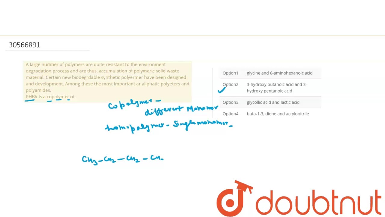 A large number of polymers are quite resistant to the environment degradation process and are thus,