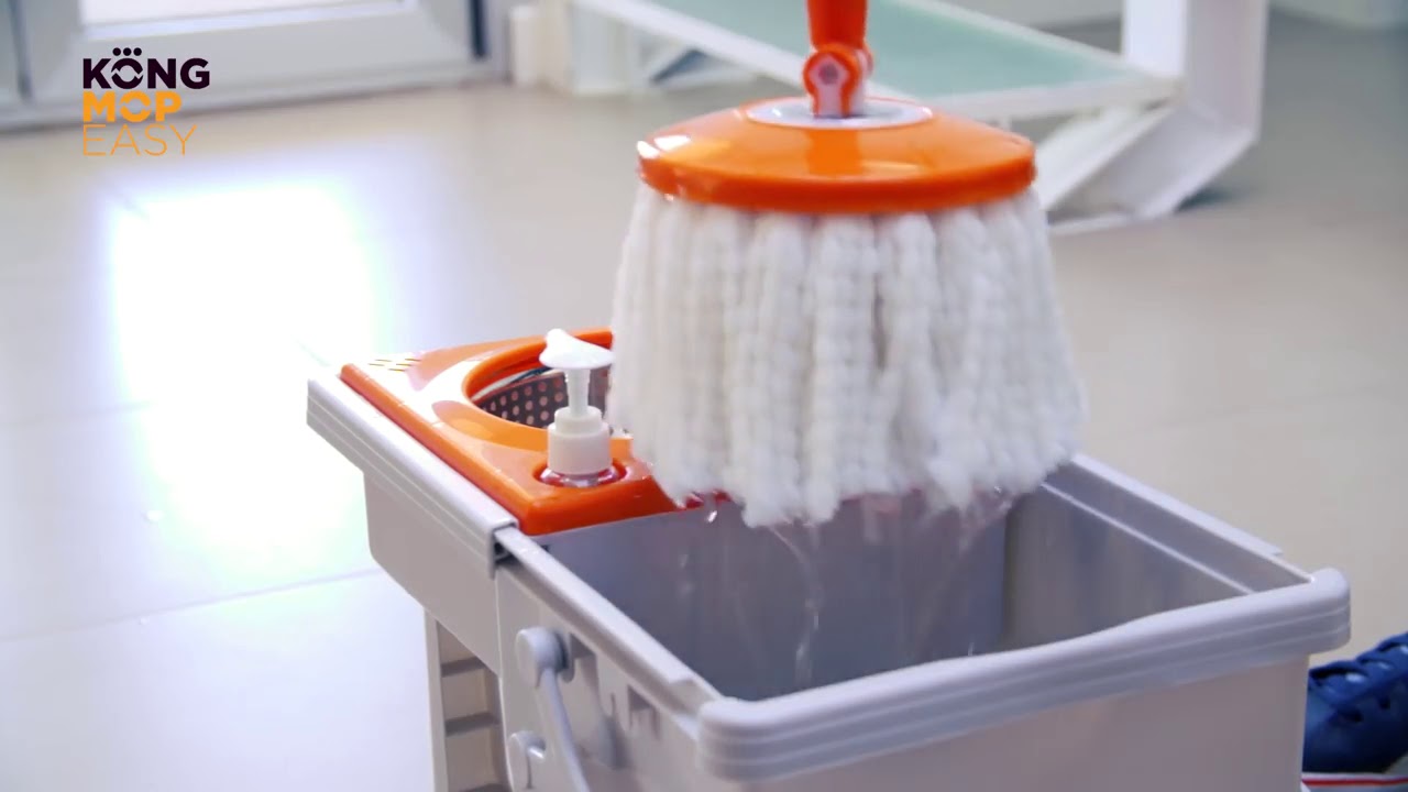 Esfregona Girat&oacute;ria com Balde Deslizante