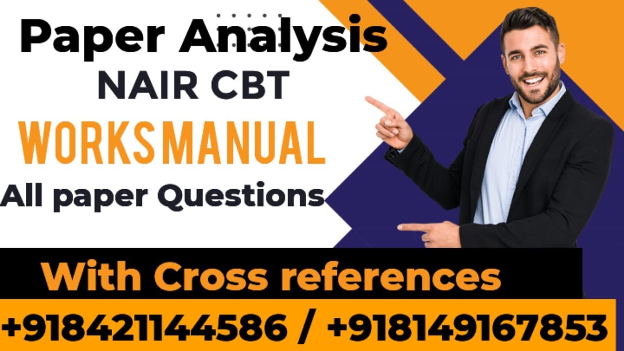 Paper Analysis of IRWM 2000 questions asked in NAIR CBT