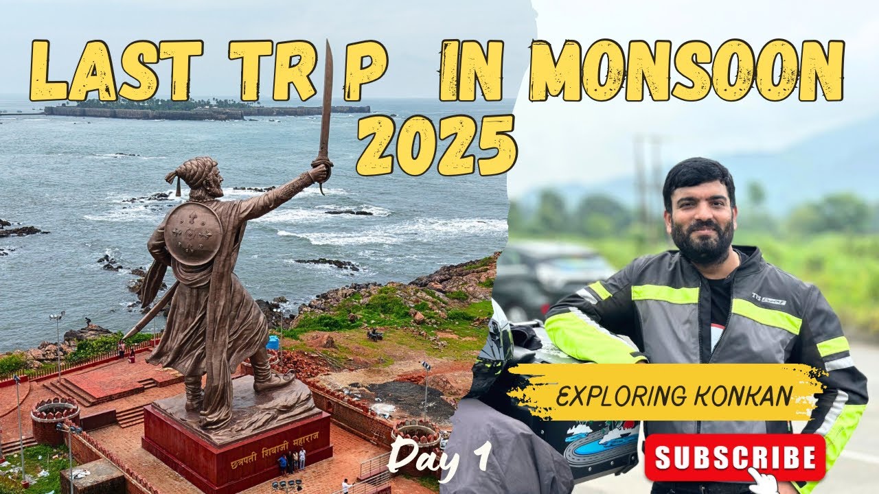 Mumbai to Devbag|  🛣️ NH 66 Condition in rain 2025 | Monsoon Ride Begins 😍 || Konkan in Monsoon 🌊 