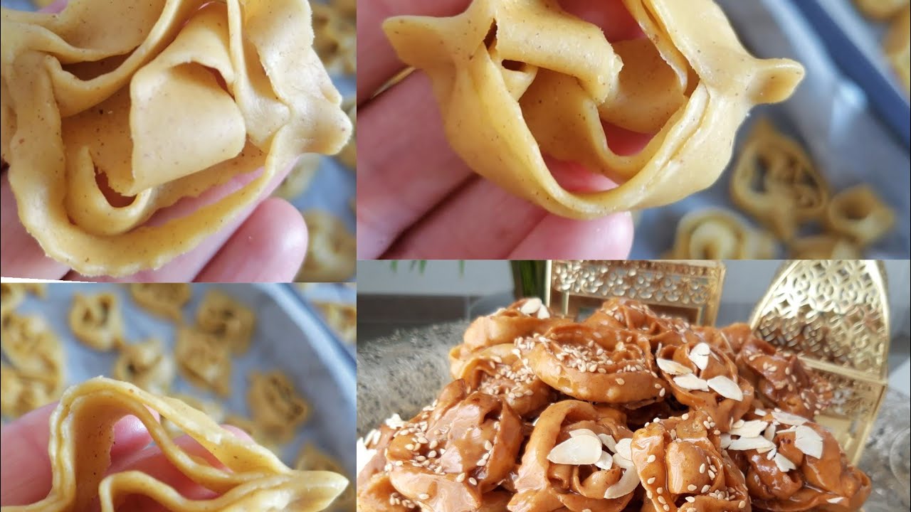 Recette Chebakia et 3 méthodes de façonnage/الشباكية بدون دلك و ثلاثة طرق للتشباك/Chebakia recipe