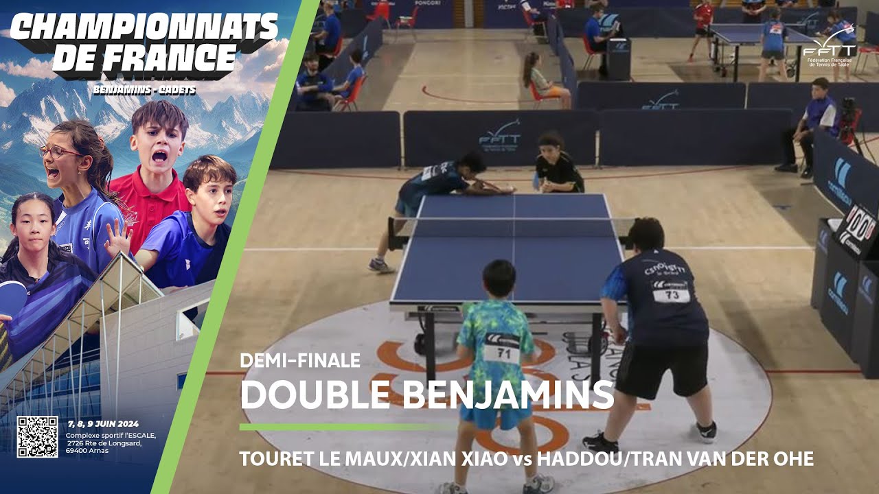 TOURET LE MAUX/XIAN XIAO vs HADDOU/TRAN VAN DER OHE | DEMI-FINALE | FRANCES BENJAMINS 2024