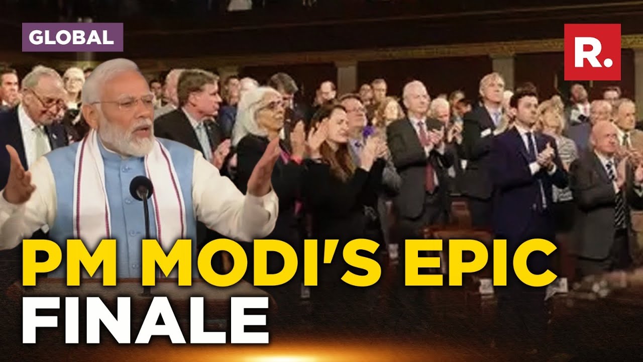 'Long live India-US friendship': PM Modi ends US Congress speech with rousing flourish