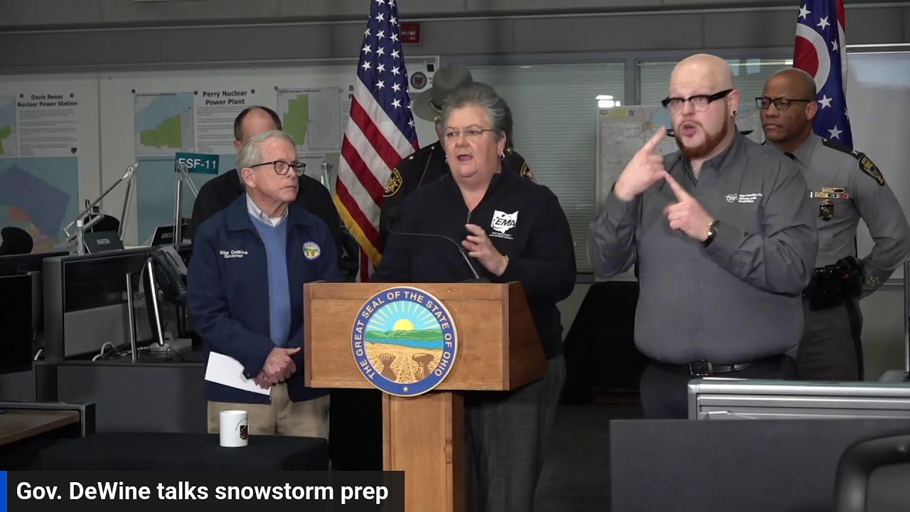 Ohio Gov. Mike DeWine, officials discuss winter snowstorm preparations