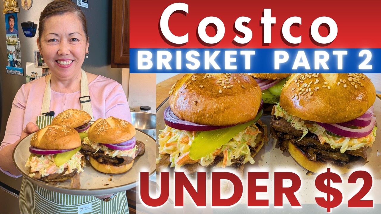 Texas Brisket Sandwich for $2 with Leftover Costco Brisket