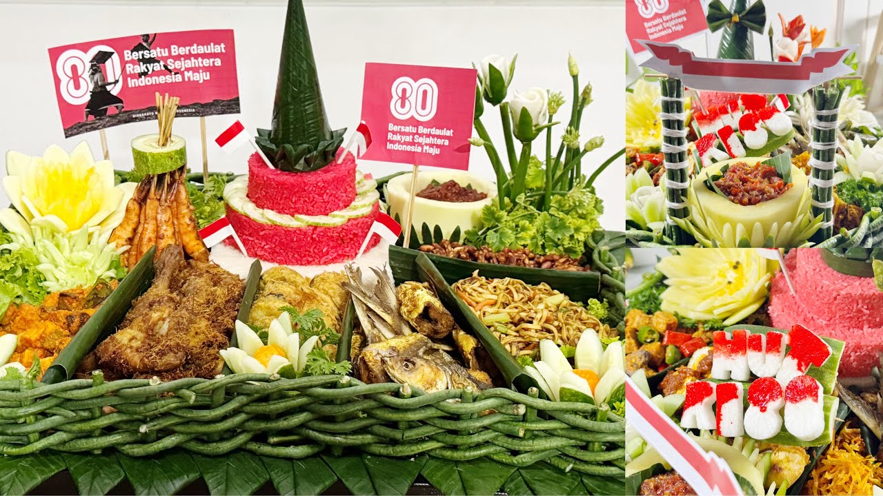 JUARA 1 LOMBA TUMPENG‼️ CARA MUDAH MENGHIAS TUMPENG KEMERDEKAAN RI KE 80, COCOK UNTUK PEMULA