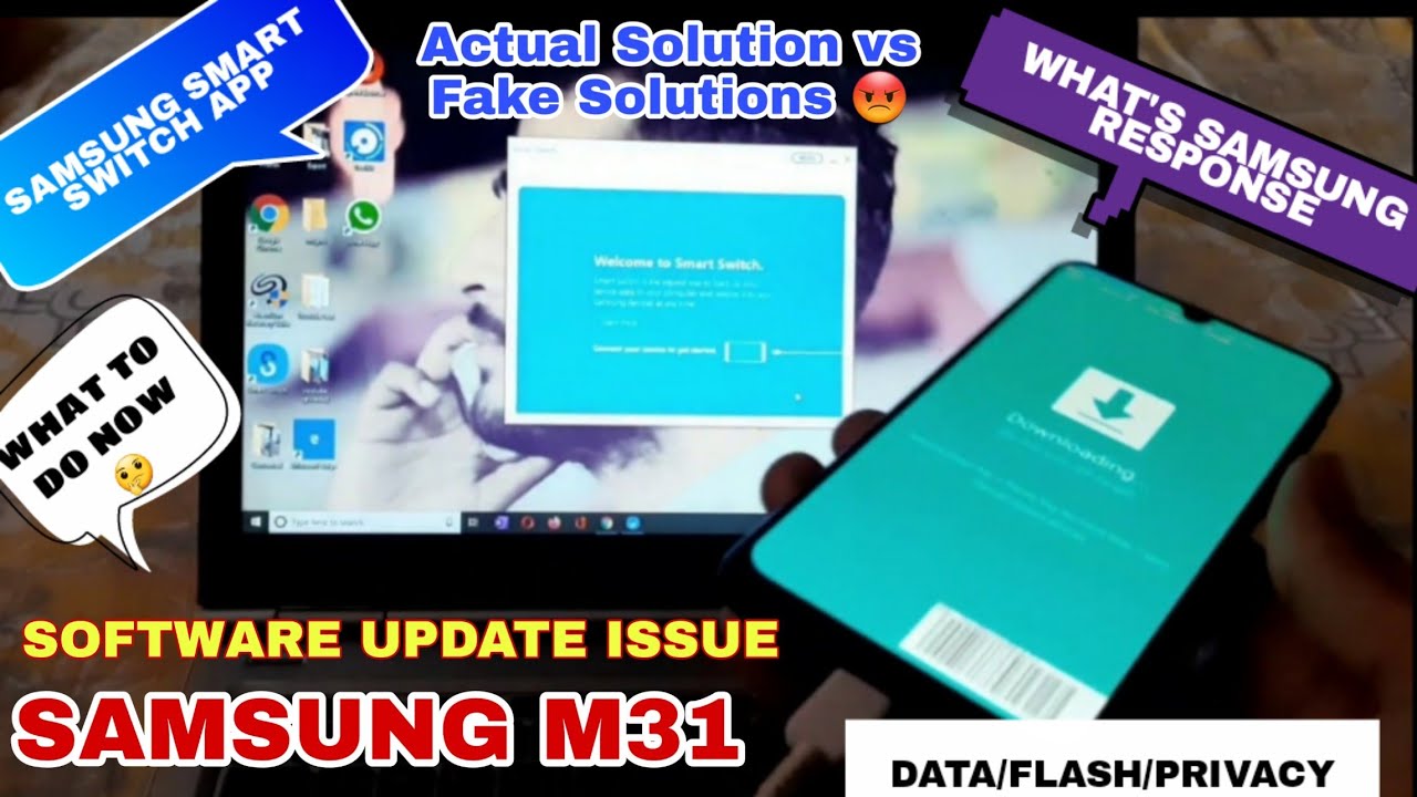 Samsung M31 Software Update Issue.Actual solution? Security Patch 1 April 2020. Samsung Smart Switch