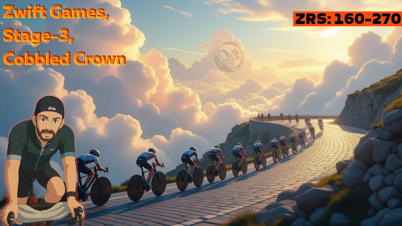 Clobbered by the Cobbles? Zwift Games Stage-3: Cobbled Crown - ZRS 160-270 - Weds 18:10