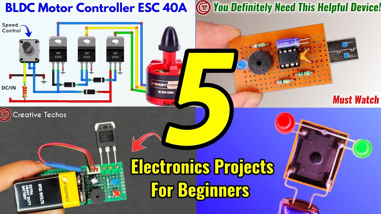 Top 5 Electronics Project with Old Scrap Components (2025)