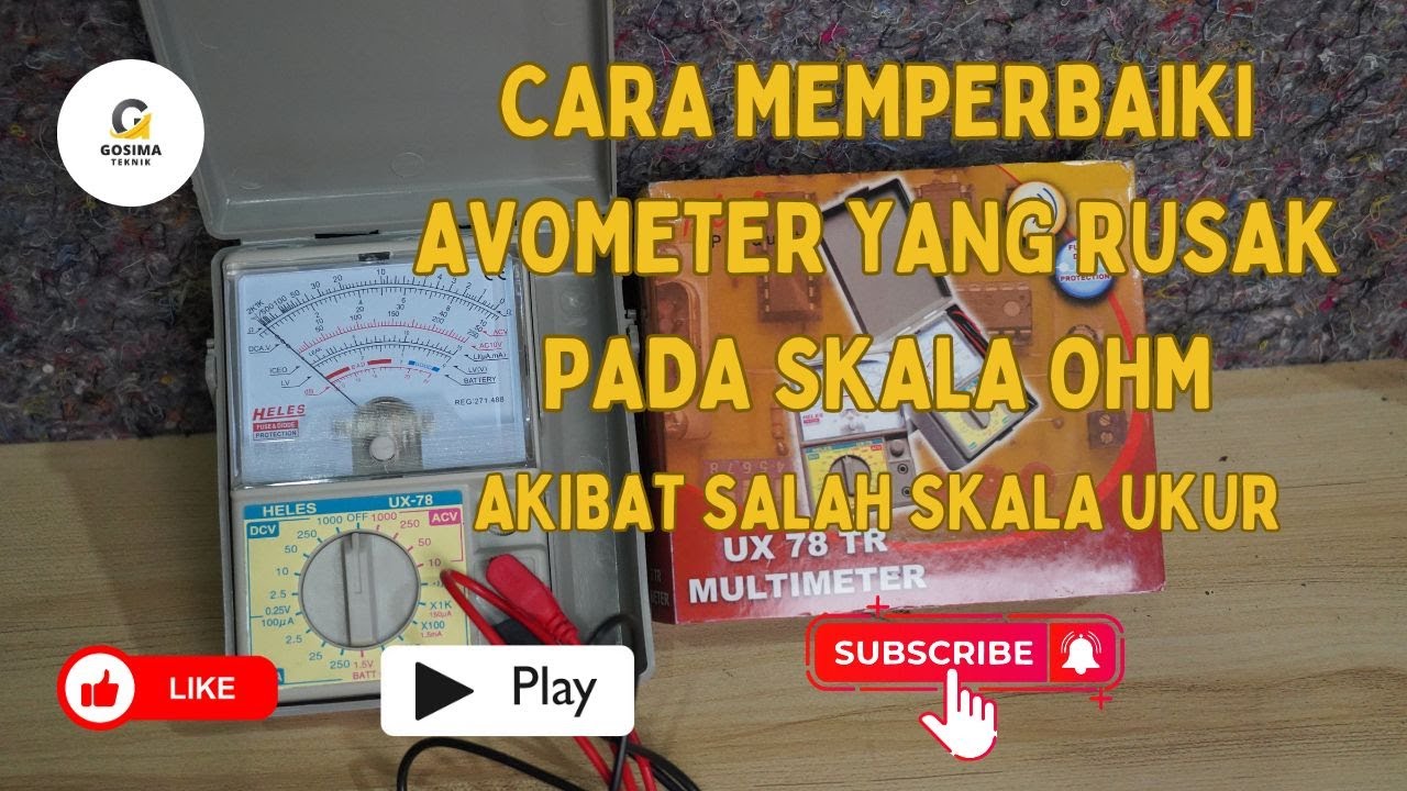 Cara memperbaiki multimeter yang rusak#akibat salah pengukuran