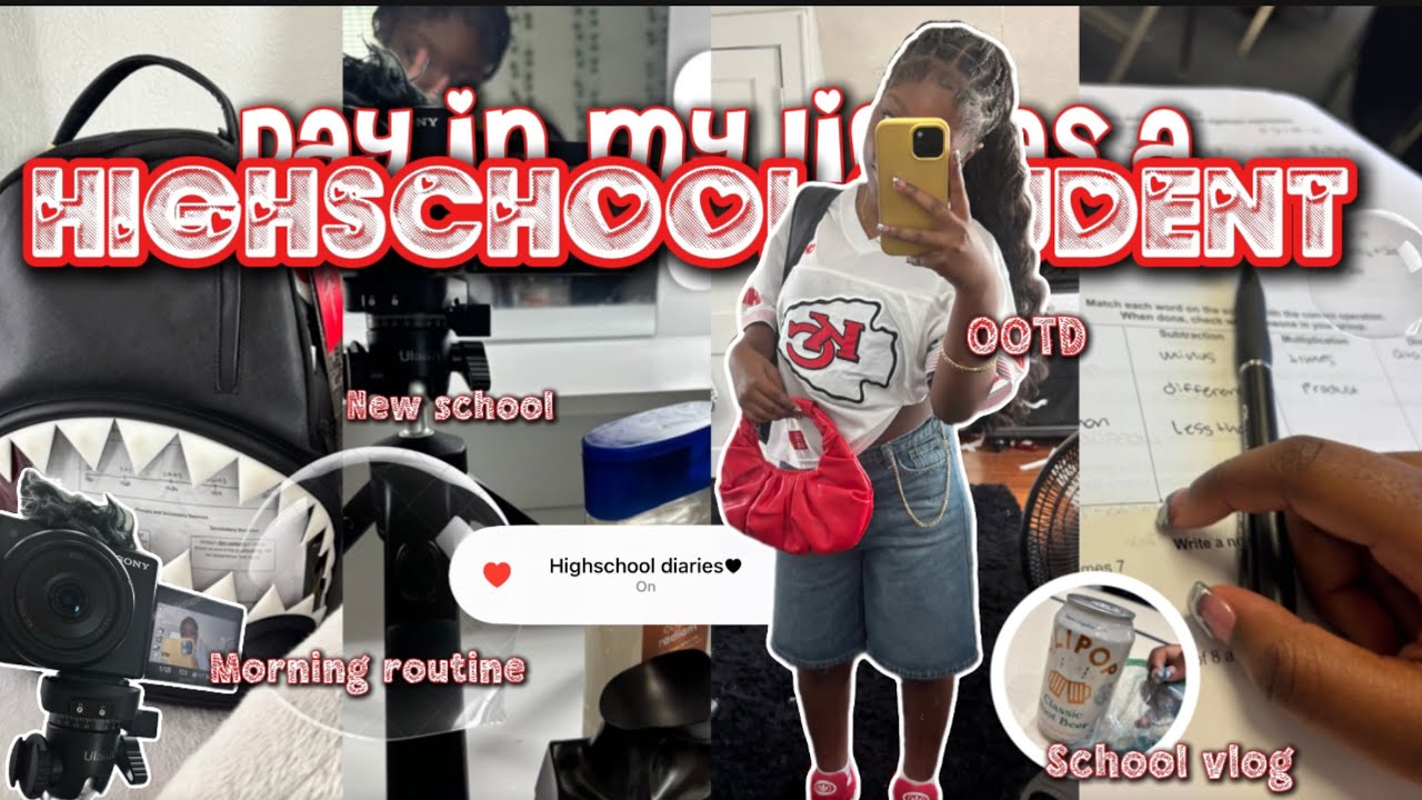 DAY IN MY LIFE AS A HIGHSCHOOL STUDENT (new school, school vlog, morning routine, etc)