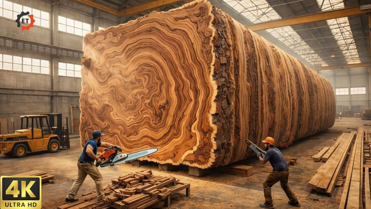 Inside Extreme Wood Processing | Massive Logs to Unique Wood Tables