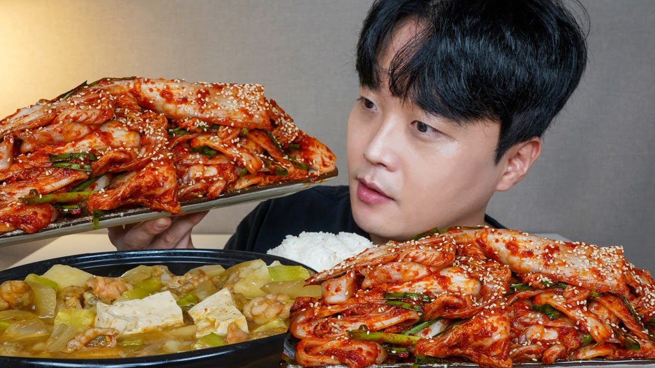 아내표 집밥🍚 갓담근 김치 오만둥이된장찌개 요리 먹방 KOREAN FOOD ASMR MUKBANG REAL SOUND EATING SHOW