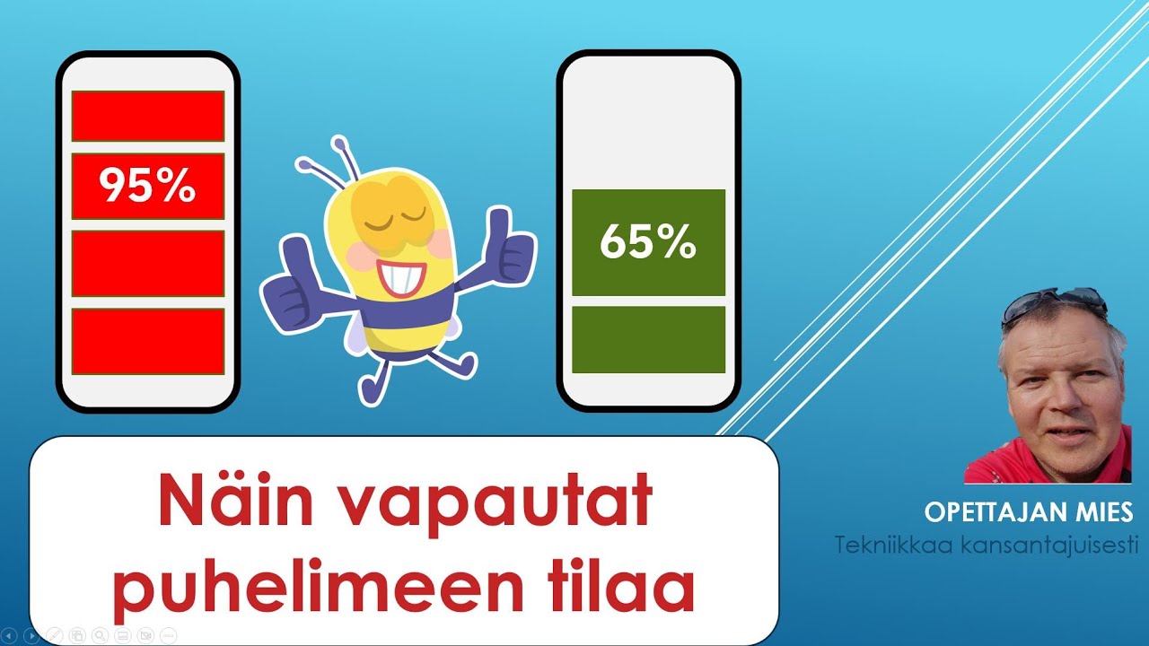 Näin vapautat puhelimeen lisää tilaa