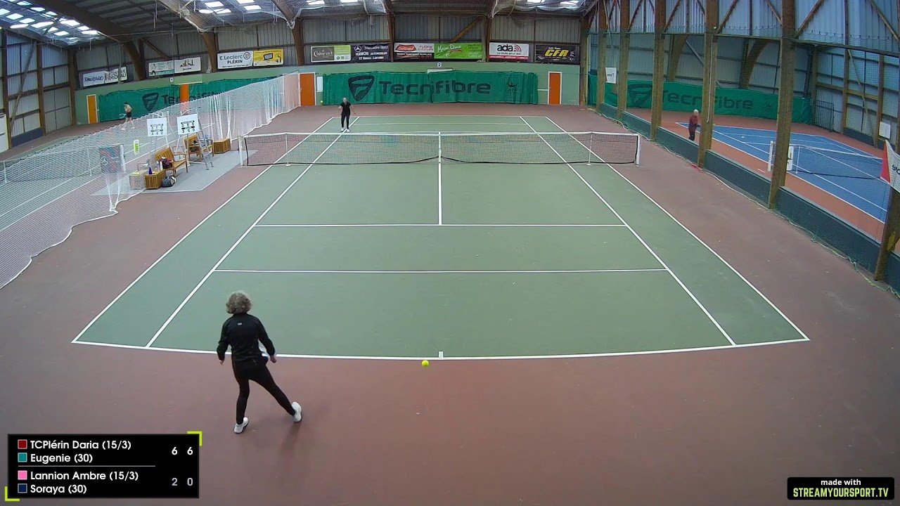 Court 2 : TCPlérin Daria (15/3) / Eugenie (30) 🆚 Lannion Ambre (15/3) / Soraya (30)