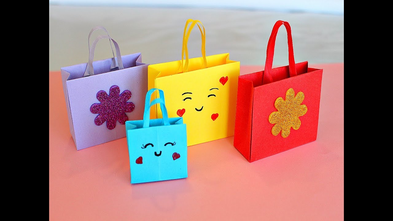 Оригами. ПАКЕТ из бумаги ДЛЯ ПОДАРКА .DIY BOLSAS de papel para regalo. PAPER BAG ORIGAMI