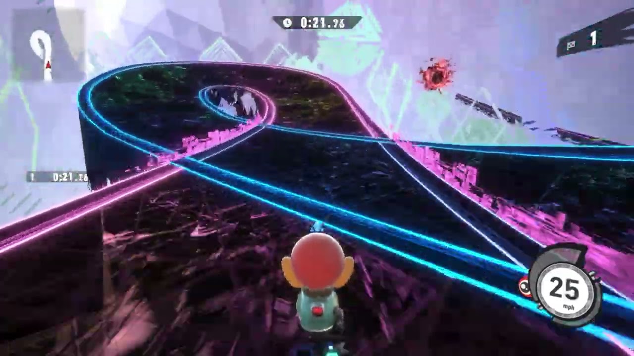 Kirby Air Riders - Air Ride Free Run: Cyberion Highway with Waddle Doo