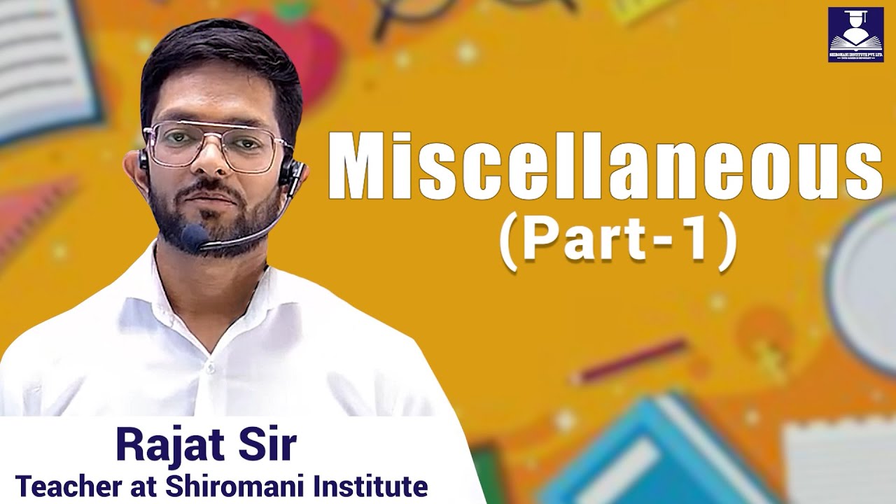 Miscellaneous (Part 1) || GK Class || SAINIK SCHOOL ONLINE COACHING