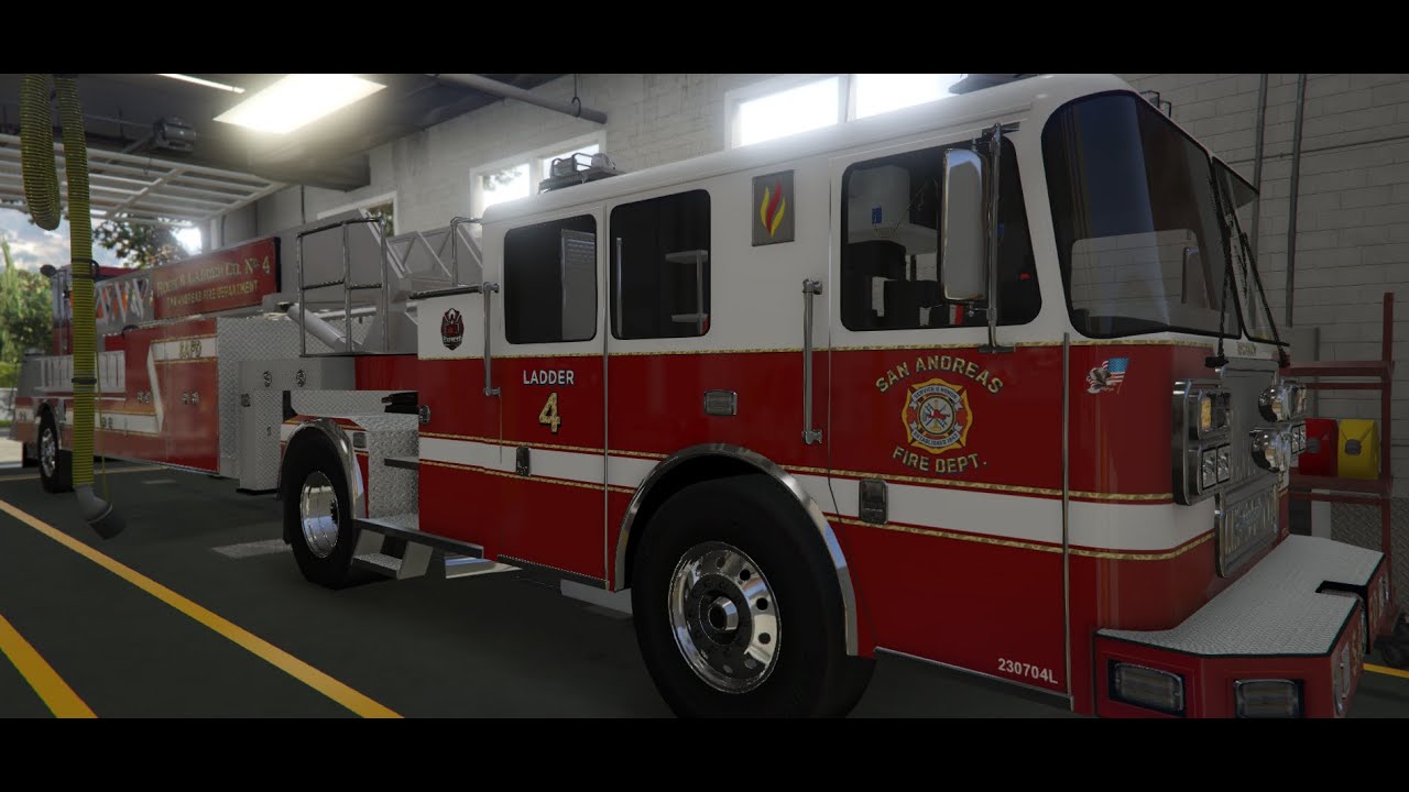Flashpoint RP run running calls on ladder 4