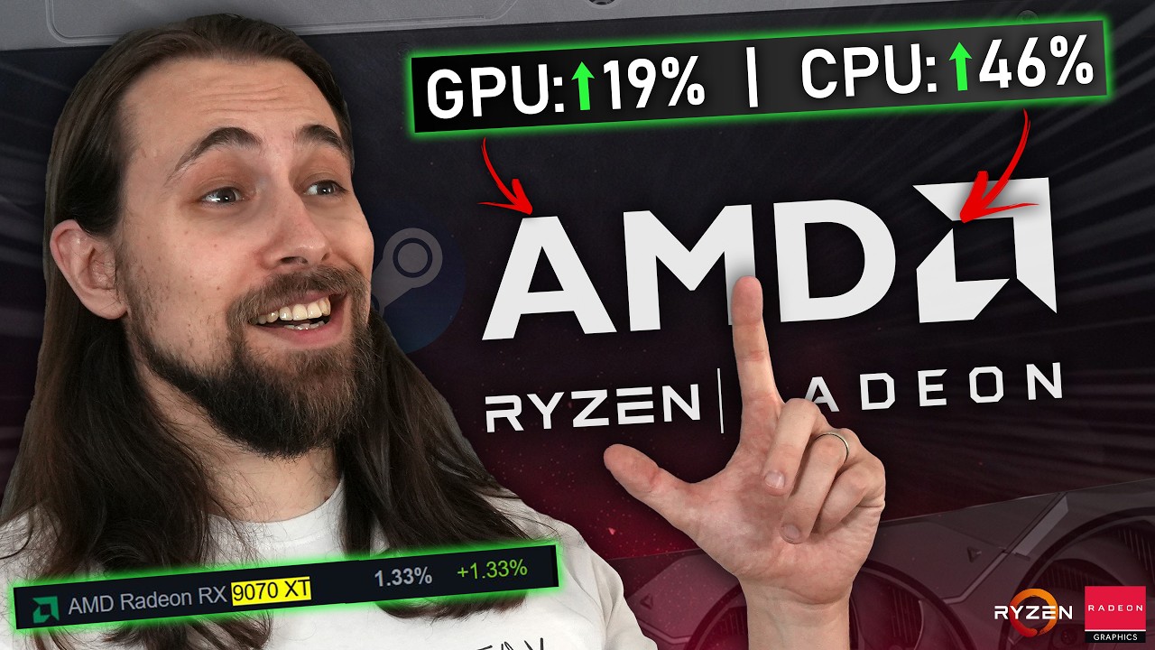 So, AMD Marketshare IS growing after all... Steam Survey - RX 9060 XT, 9070 XT & More!