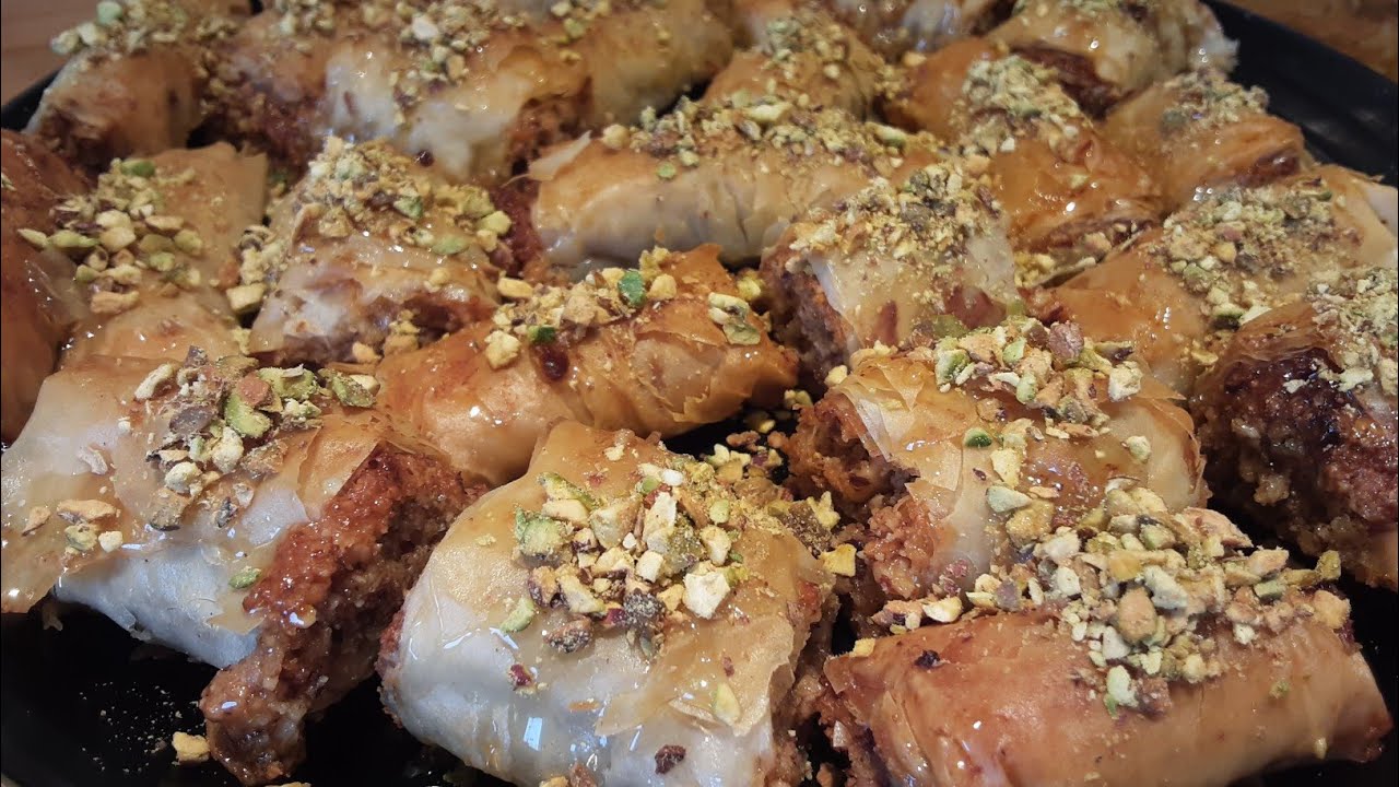 Baklawa Rolls - Baklava Turc FACILE et RAPIDE &agrave; la p&acirc;te &agrave; filo g&acirc;teau aid 2021