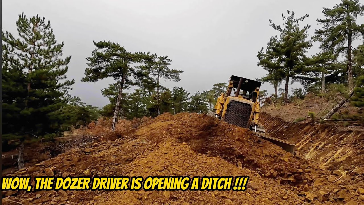 CATERPILLAR D7G Частокол и работы по выравниванию #caterpillar #explore #dozer #monster