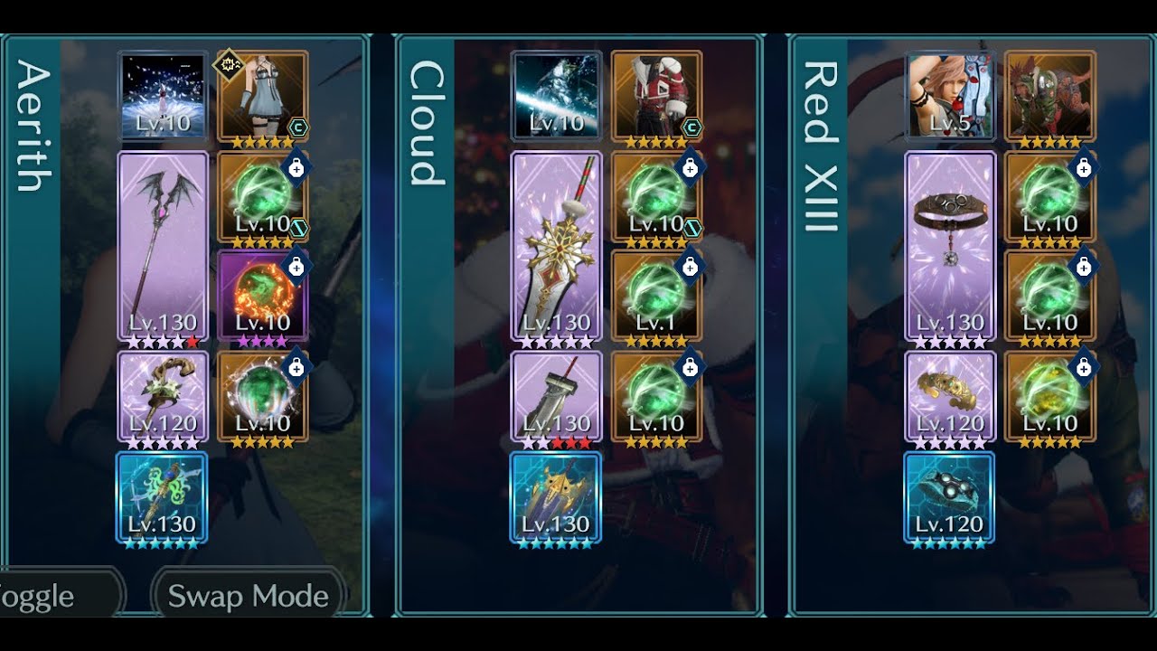 [FF7 Ever Crisis]: GB#19 Mock Battle Cloud dps (S4 95% - s5 39%)
