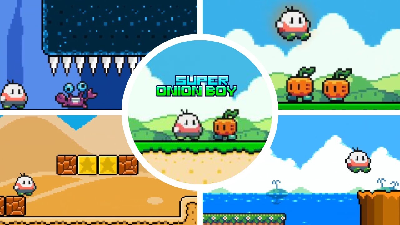Super Onion Boy - All 75 Stars + Final Boss Fight (HD)