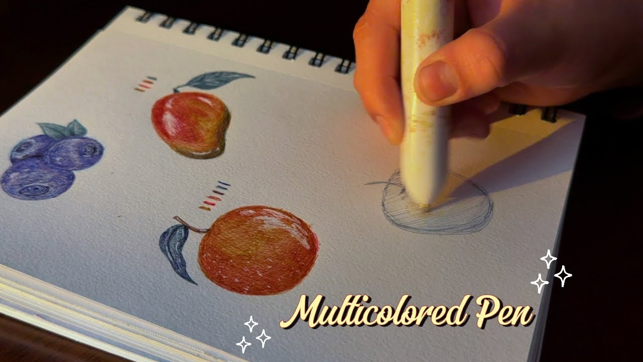 Draw With Me | Multicolored Pen (Relaxing Timelapse)