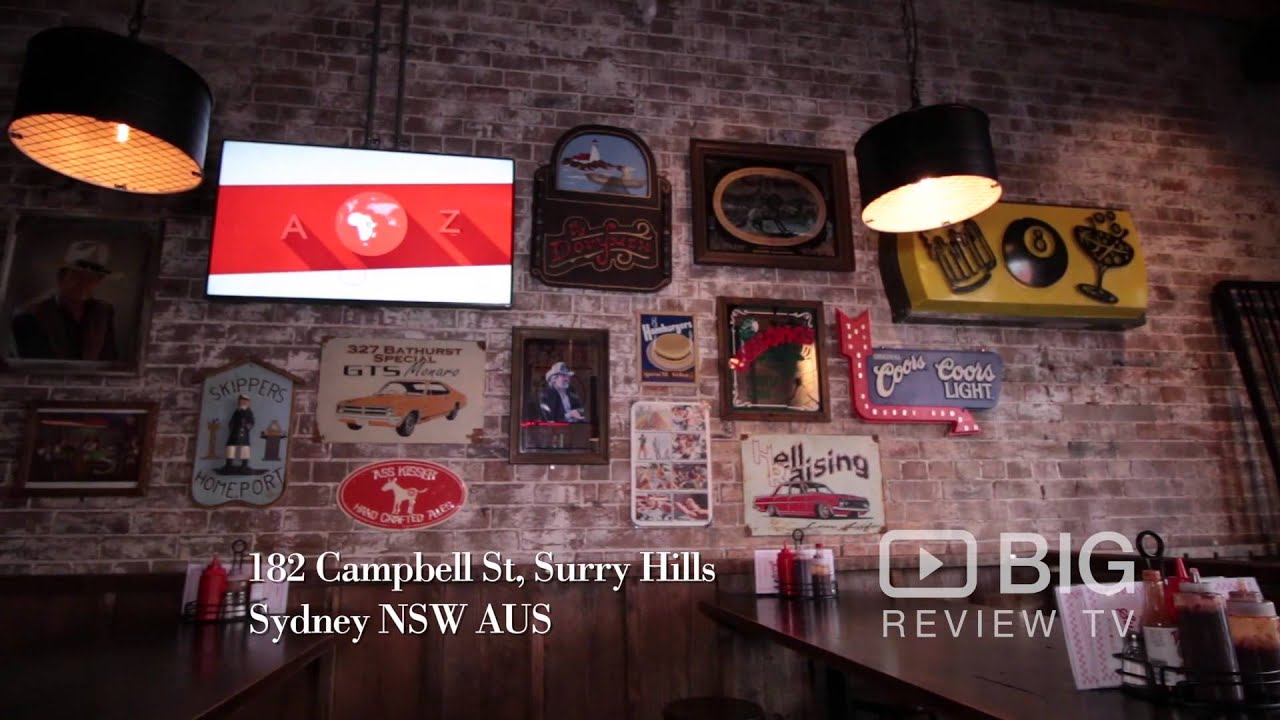 Surly's Bar and Restaurant in Surry Hills NSW serving American BBQ, Burgers and Beer