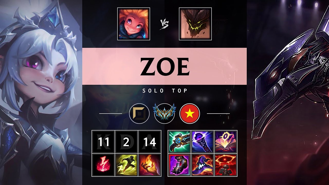 Zoe Top vs Malphite - VN Challenger Patch 25.07