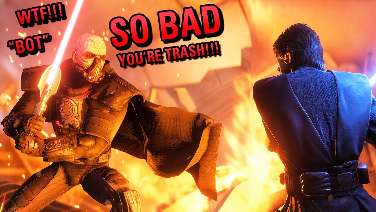 ONE OF THE MOST TOXIC PLAYERS IN BATTLEFRONT 2 CRIES SALTY TEARS AFTER LOSING DUELS! (Battlefront 2)