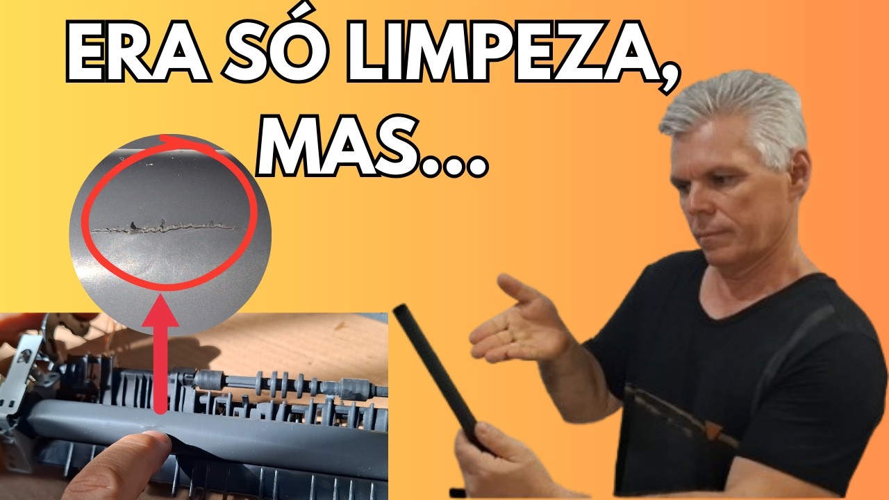 ERA SÓ LIMPEZA… MAS ACHEI ISSO NA HP P1102 😱 (Película Danificada)