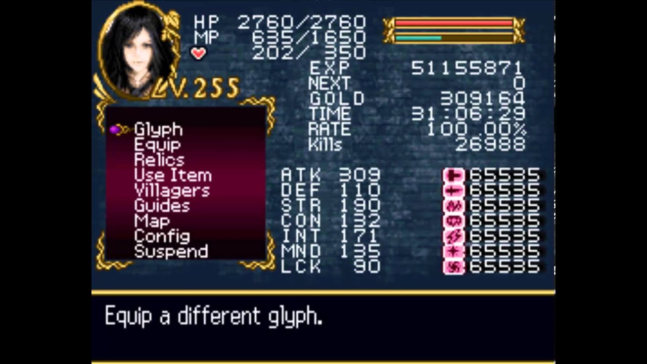 Castlevania Order of Ecclesia All Glyphs and Glyphs Unions