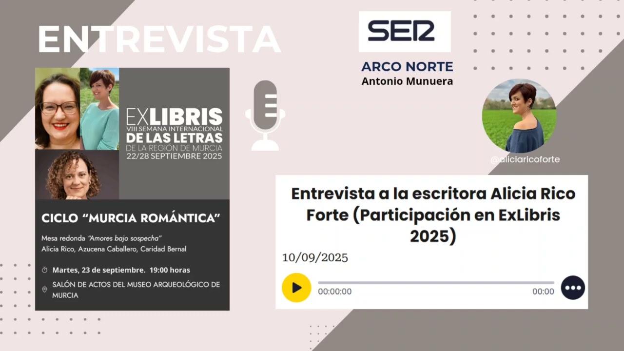 Entrevista a Alicia Rico Forte en la SER Arco Norte 