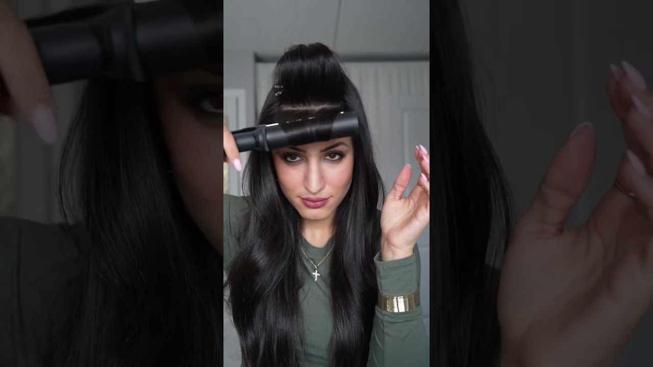 Curtain Bang Hack🔥 #hairtutorial #easyhairstyle #hairstyles #trending #hairhacks