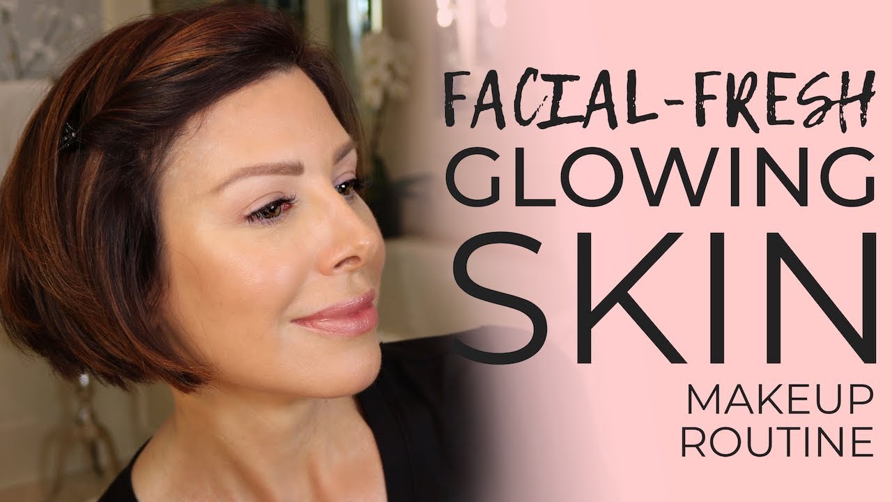 Fresh From the Facialist Glowing Skin Quick Makeup Routine | Dominique Sachse