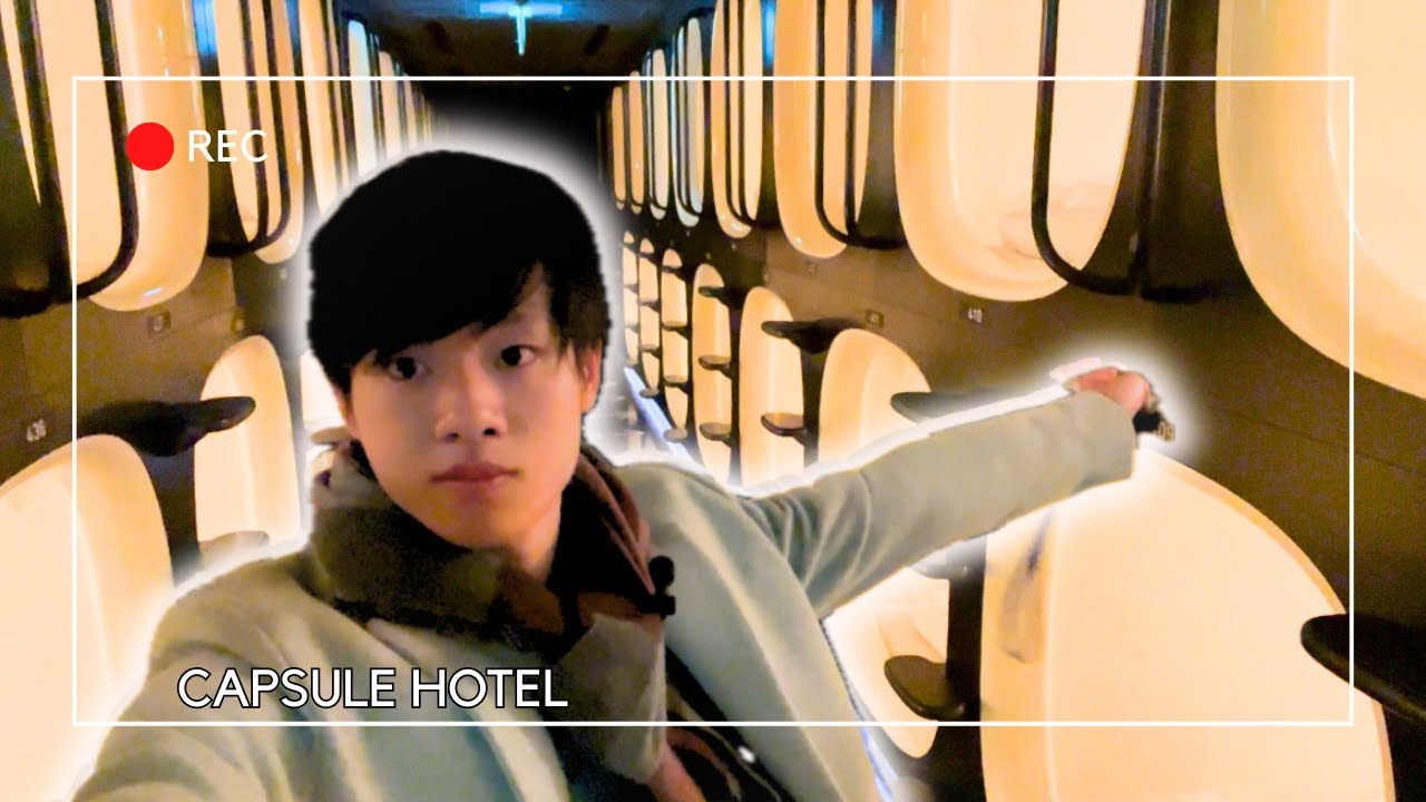 【TOKYO VLOG】I stayed at a ＄30 capsule hotel in Tokyo | REMBRANDT CABIN