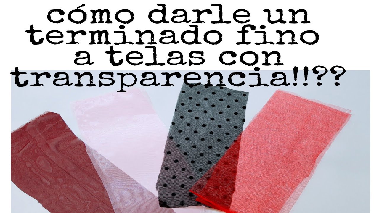 UN TERMINADO FINO en la máquina  para telas con transparencia ( tips imperdibles!)