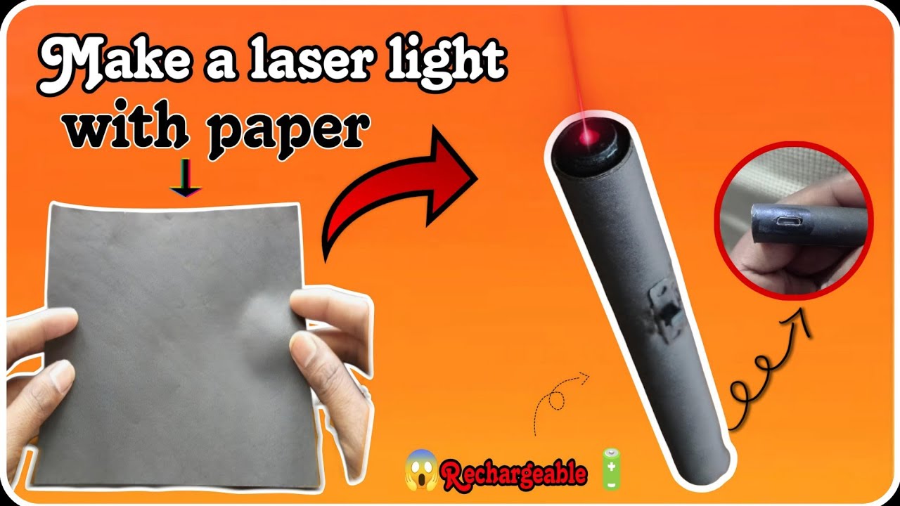 How to make laser light at home | how to make laser light at home with paper | powerful laser