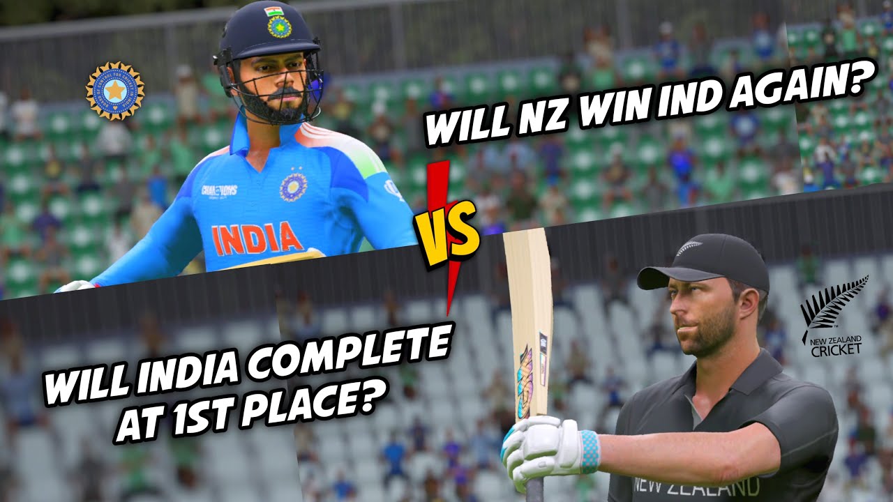 IND vs NZ 🖤🏆 WILL INDIA COMPLETE AT 1st PLACE❓
