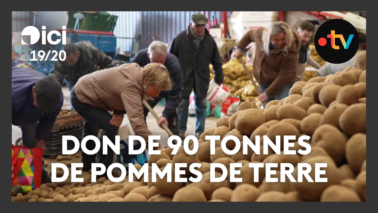 Il distribue sa surproduction de 90 tonnes de pommes de terre