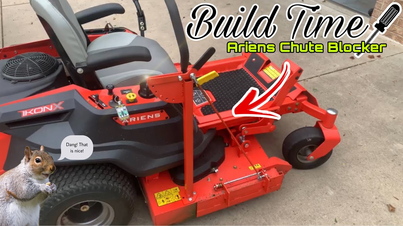 HOW I BUILT AN ARIENS IconX ZERO TURN CHUTE BLOCKER: Building a custom mower chute blocker