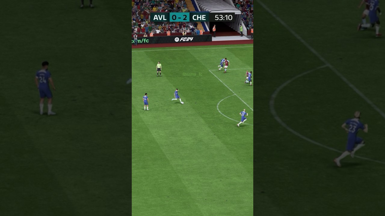 Enzo Fernandez&rsquo;s FA Cup Freekick vs Aston Villa 🥶 #eafc #eafc24 #fc24 #fut #football #shorts
