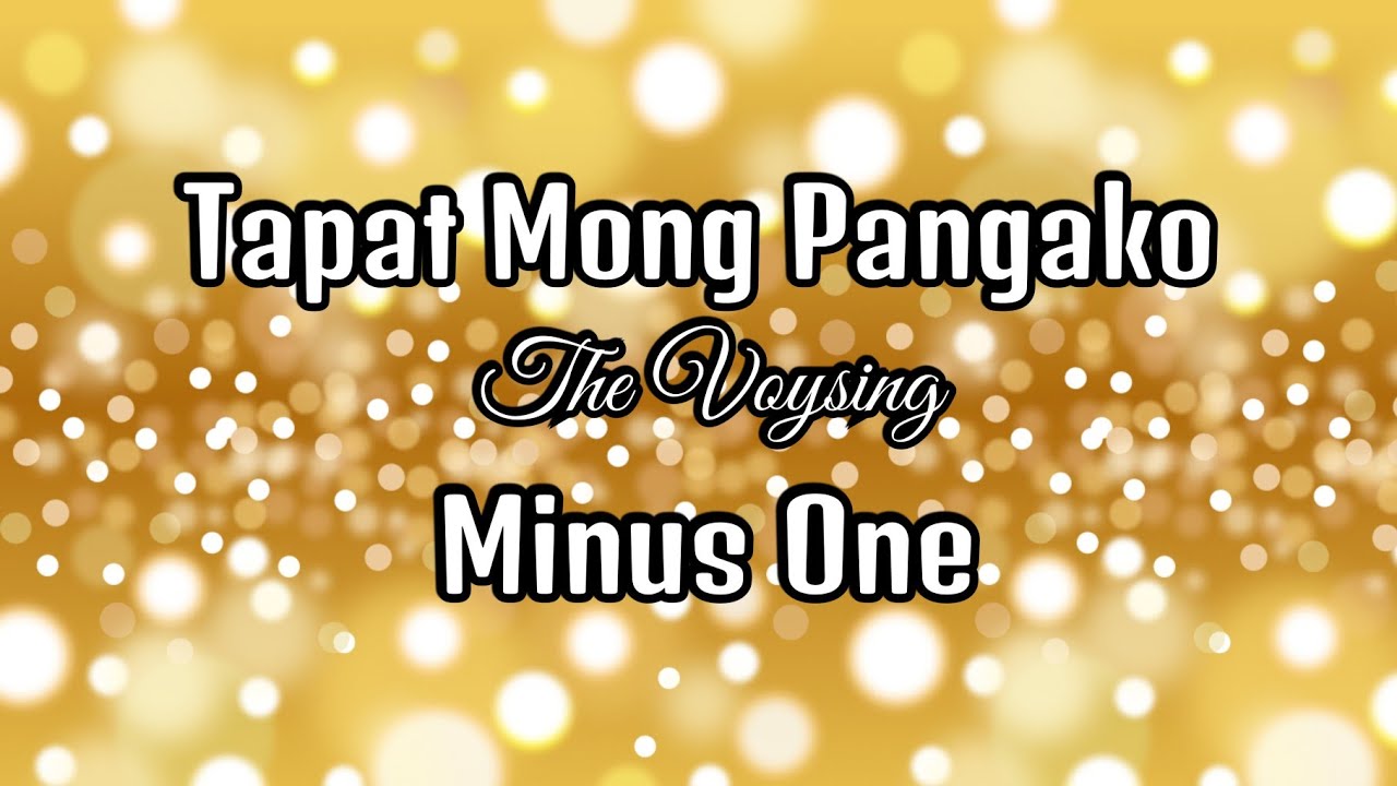 Tapat Mong Pangako (Minus1)Asop