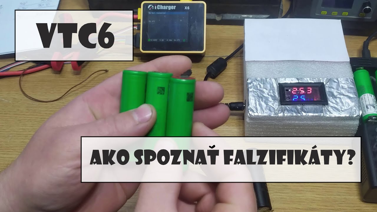 Test vtc6 batérií. Maximálne prúdy, maximálna teplota.