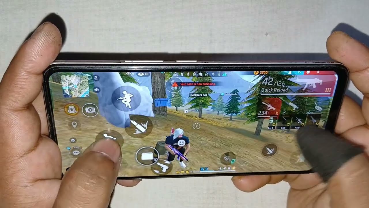 Handcam ⚡️ Realme 8 4gb mobile 🎯 Free Fire gameplay