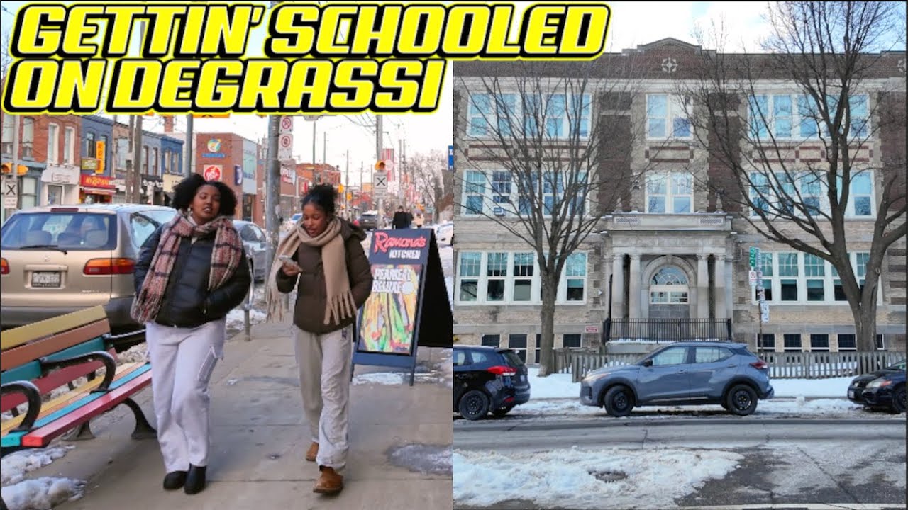 A TV Franchise Was Born: A Winter Walk Along Toronto's Famed De Grassi St & To Nearby Show Locations