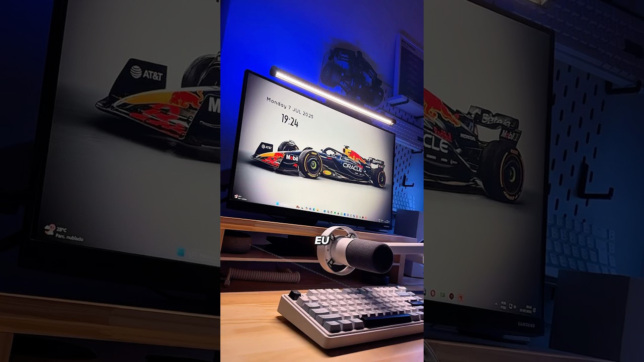 I invested less than R$100 to make my setup more beautiful 🔥 #lightbar #aliexpress #pcgamer #setups